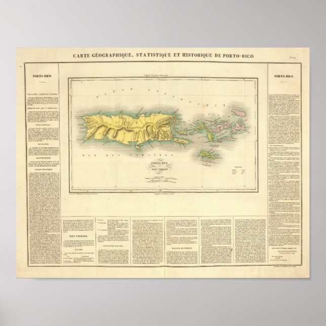 Puerto Rico, Jungfrau Poster (Vorne)
