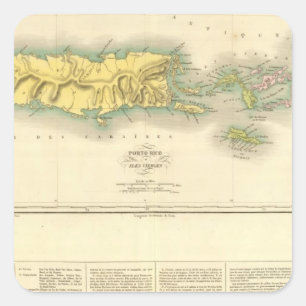 Puerto Rico, Jungfrau Quadratischer Aufkleber