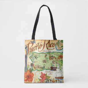 Puerto Rico Karte Schulter-Tasche