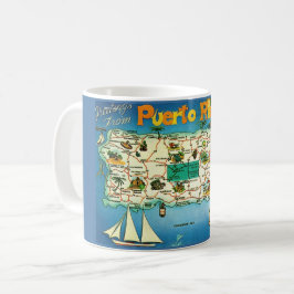 Puerto Rico Karte Tasse