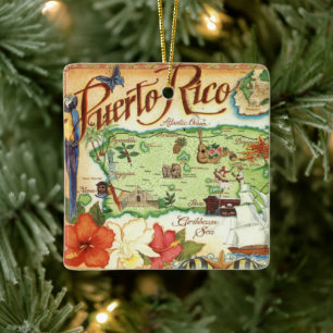 Puerto Rico Keramik Ornament