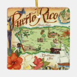 Puerto Rico Keramik Ornament