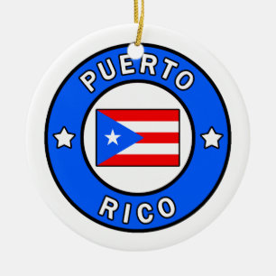 Puerto Rico Keramik Ornament