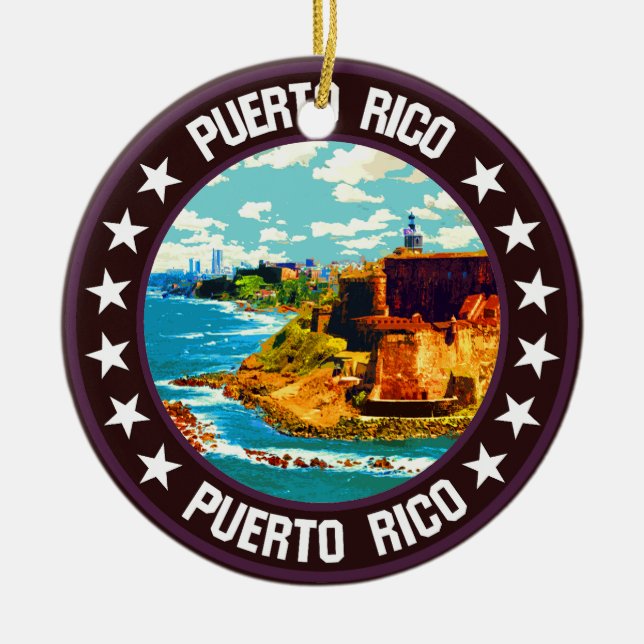 Puerto Rico Keramik Ornament (Vorne)