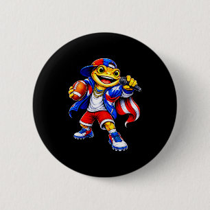 Puerto Rico Kinder Mädchen Flagge Musik Coqui Fros Button