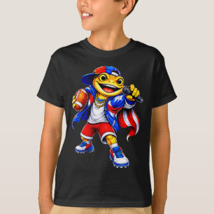 Puerto Rico Kinder Mädchen Flagge Musik Coqui Fros T-Shirt