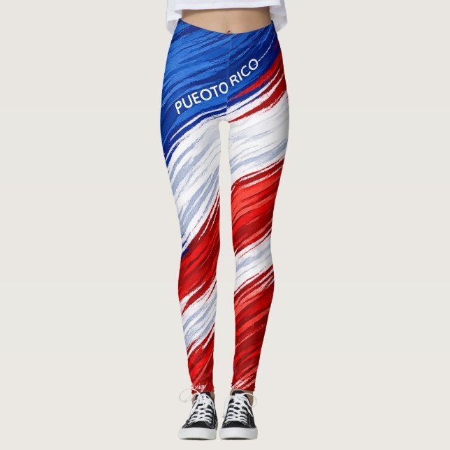 Puerto Rico Klassiker Leggings (Vorderseite)