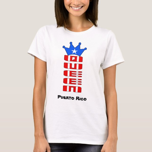 Puerto-Rico-Königin T-Shirt (Vorderseite)