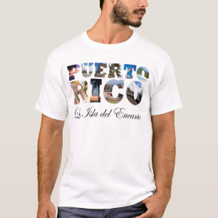 Puerto Rico La Isla Del Encanto Montage T-Shirt