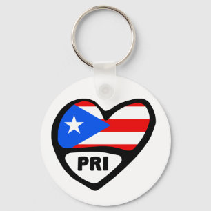 Puerto Rico Ländercode Flag Hörer Schlüsselring, P Schlüsselanhänger