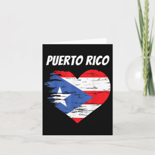 Puerto Rico Liebe Herzflag Gift Puerto Rican Rais Karte