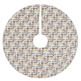 Puerto Rico Liebe Küche Puerto Rico Feinschmecker Polyester Weihnachtsbaumdecke