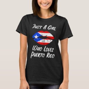 Puerto Rico Lips Liebe T-Shirt
