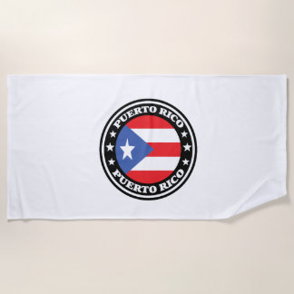 Puerto Rico Logo für die nationale Flagge Strandtuch