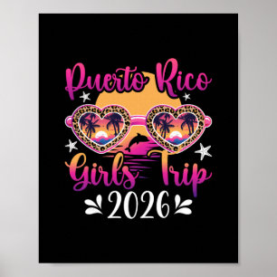 Puerto Rico Mädchenreise 2026 Mädchenurlaub Puerto Poster