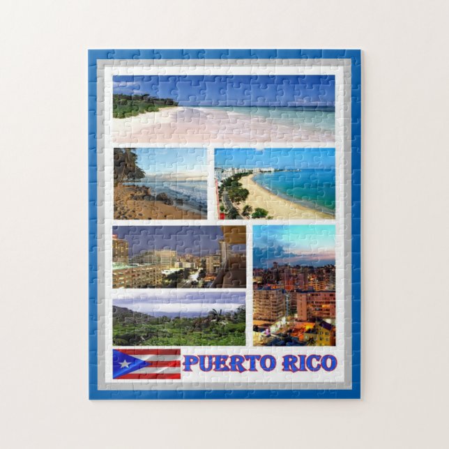 Puerto Rico - Mosaik - Puzzle (Vertikal)