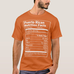 Puerto Rico Nahrung Fakten 2 T-Shirt