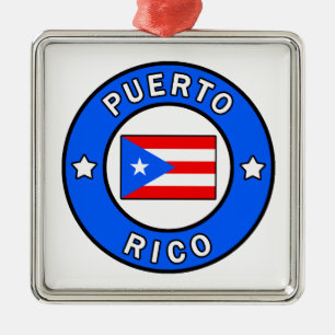Puerto Rico Ornament Aus Metall