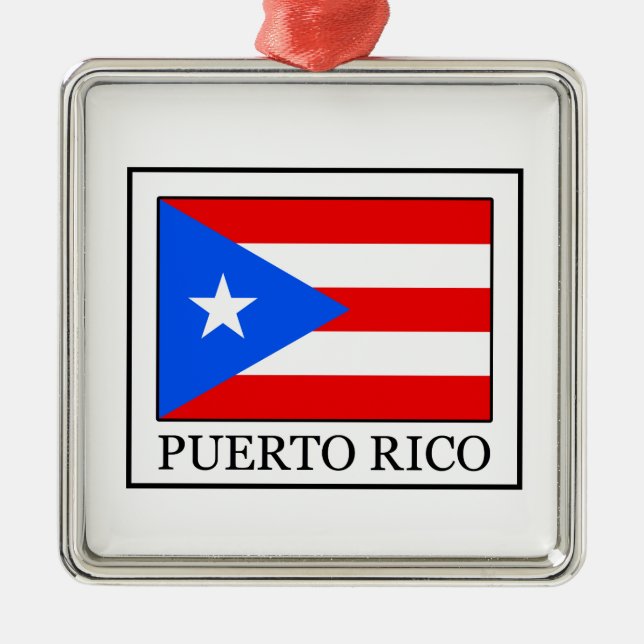 Puerto Rico Ornament Aus Metall (Vorne)