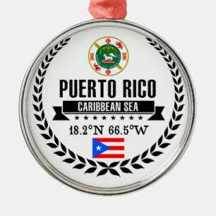 Puerto Rico Ornament Aus Metall