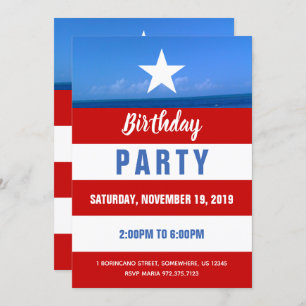 Puerto Rico Party Einladung