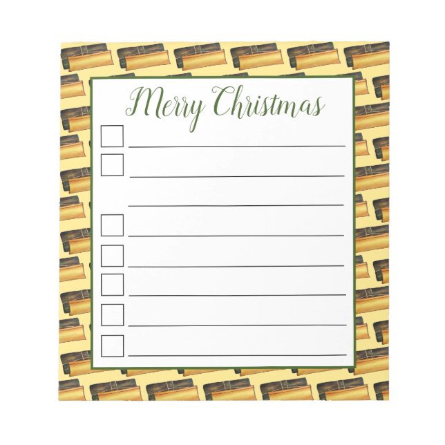 Puerto Rico Pasteles Savory Banana Leaf Cakes Notizblock (Vorderseite)