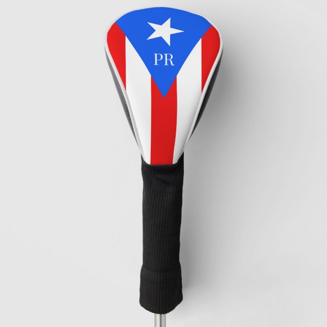 Puerto Rico personalisierter Golfclub-Kopfschutz Golf Headcover (Vorderseite)