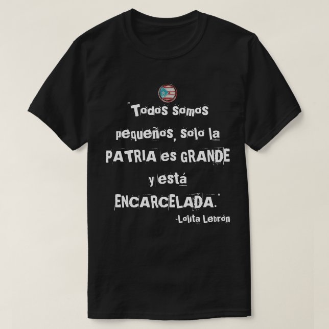 Puerto-Rico-Phrasen-T - Shirt (Design vorne)
