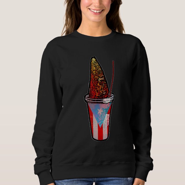 Puerto Rico Piragua Boricua Flag Sweatshirt (Vorderseite)