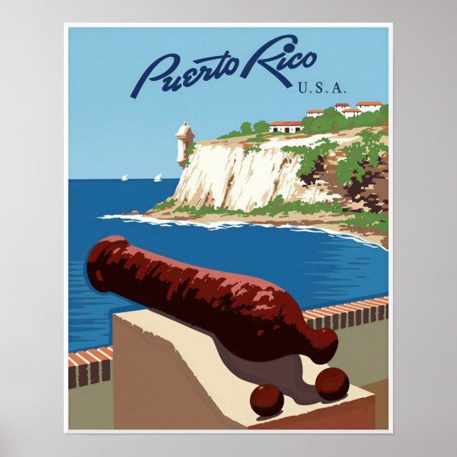 Puerto Rico Plakat (Vorne)