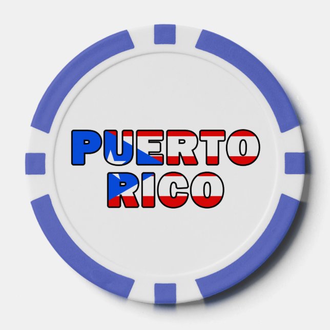 Puerto Rico Pokerchips (Vorderseite)