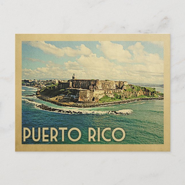 Puerto Rico Postkarte (Vorderseite)