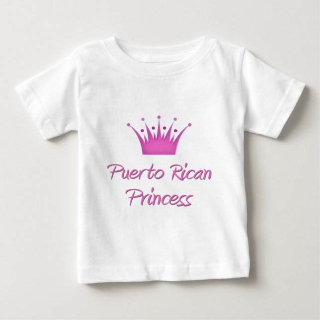 Puerto-Rico-Prinzessin Baby T-shirt (Vorderseite)