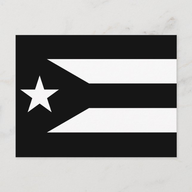 Puerto Rico Protest Flag Postkarte (Vorderseite)