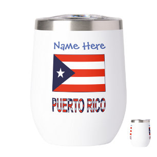 Puerto Rico Puerto-ricanische Flagge Blau Personal