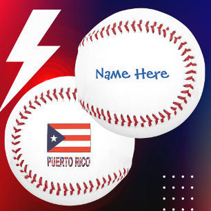 Puerto Rico Puerto-ricanische Flagge Blau Personal Baseball