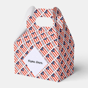 Puerto Rico puerto-ricanische Flagge gekachelt Sch Geschenkschachtel