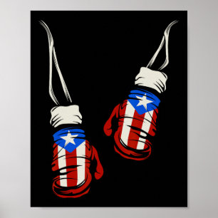 Puerto Rico Puerto Rico Boxhandschuhe Flag T Shir Poster