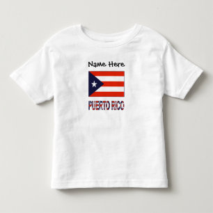 Puerto Rico Puerto Rico Flag Blau Personalisierung Kleinkind T-shirt