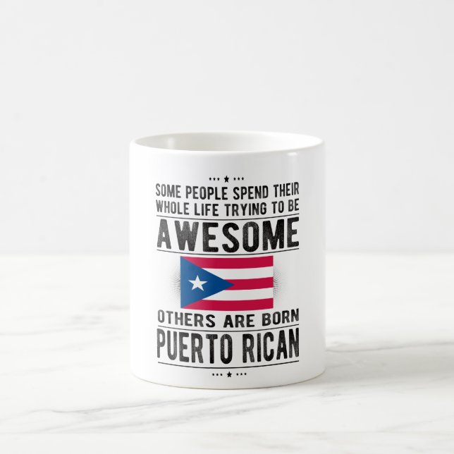 Puerto Rico Puerto Rico Roots Puerto Rico Flag Kaffeetasse (Mittel)