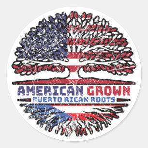 Puerto Rico Puerto Rico USA USA USA USA Runder Aufkleber