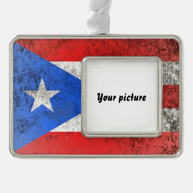 Puerto Rico Rahmen-Ornament Silber (Vorderseite)
