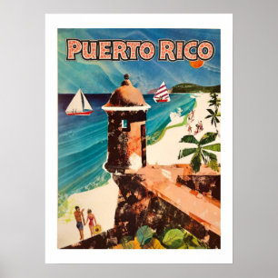 Puerto Rico Rand  18x24 Reiseposter Poster