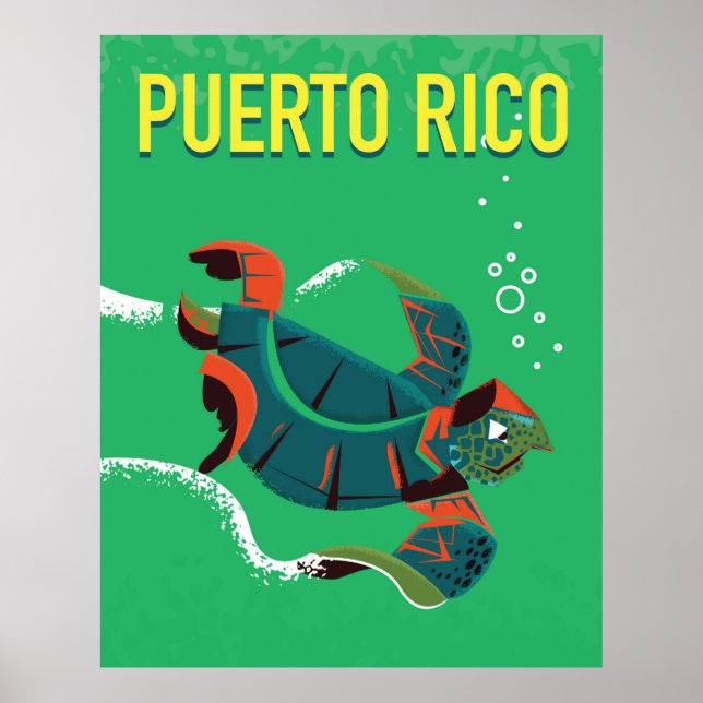 Puerto Rico Reiseplakat Poster (Vorne)