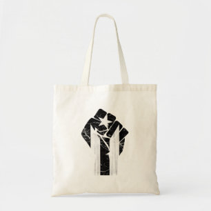 Puerto Rico Resiste Black Flag Tragetasche