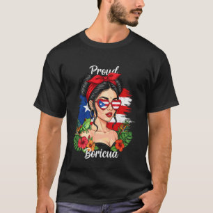 Puerto Rico Rican Blumengirls Boricua für Frauen T T-Shirt