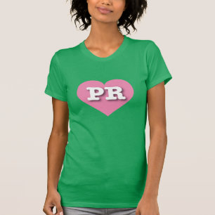 Puerto Rico Rosa Herz - I Liebe PR T-Shirt