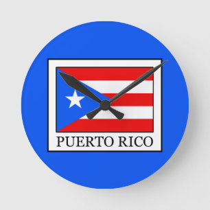 Puerto Rico Runde Wanduhr