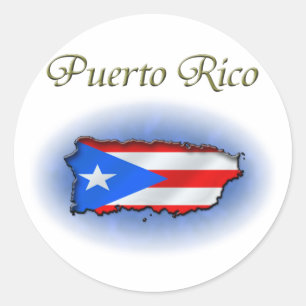 Puerto Rico Runder Aufkleber
