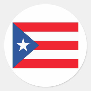 Puerto Rico Runder Aufkleber